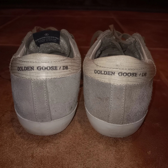 Golden Goose Tan Suede Sneakers with Cream Star - Picture 5 of 5